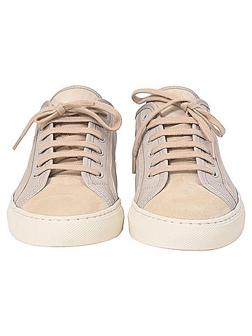 Common Projects Woman by Common Projects Tournament Low-Top Sneakers in Grey Leather and Suede (view 2)