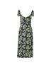 Reformation 100% Other Black Reformation Baxley Floral Print Midi Dress in Black and Green Viscose Size 6 - photo 1