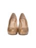 Fendi 100% Patent Leather Gold Fendi FF Logo Pumps in Gold Patent Leather Size EU 35 - photo 2