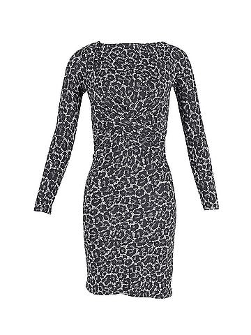 Michael Kors Michael Kors Midi Dress in Animal Print Polyester (view 1)