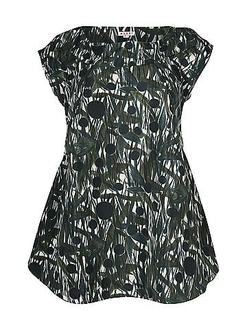 MARNI Marni Abstract Printed Top in Green Polyester (view 1)