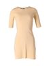 Chloé 100% Synthetic Yellow Chloe Crew Neck Mini Dress in Pastel Yellow Polyester Size S - photo 5