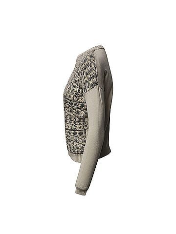 maxmara Max Mara Weekend Printed Crewneck Sweater in Beige Acrylic (view 2)