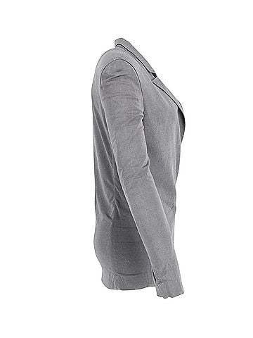 Acne Acne Studios Double-Breasted Notched Lapel Blazer in Grey Viscose (view 2)