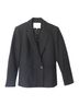 Maje 100% Synthetic Black Maje Valmy Double-Breasted Crepe Blazer in Black Polyester Size 6 - photo 5