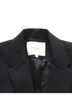 Maje 100% Synthetic Black Maje Valmy Double-Breasted Crepe Blazer in Black Polyester Size 6 - photo 7