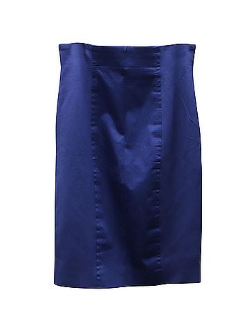 Escada Escada Pencil Skirt in Blue Cupro  (view 1)