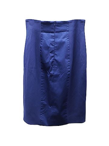 Escada Escada Pencil Skirt in Blue Cupro  (view 2)