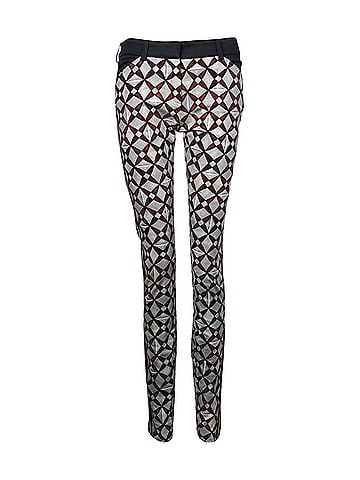 Balenciaga Balenciaga Geometric Printed Pants in Grey Cotton (view 1)