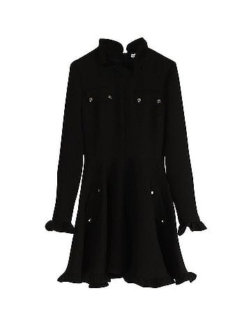 J.W. Anderson JW Anderson Long Sleeve Dress in Black Acetate (view 1)