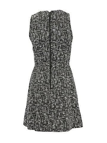 Alice + Olivia Alice + Olivia Janette Tweed Dress in Black Cotton (view 2)