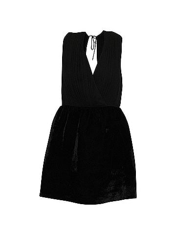 Alice + Olivia Alice + Olivia Open Back-Tie Dress in Black Silk (view 1)