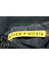 Alice + Olivia 100% Silk Black Alice + Olivia Open Back-Tie Dress in Black Silk Size 10 - photo 5
