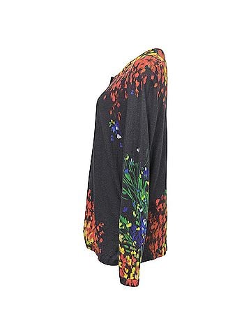 Escada Escada Twin Set Cardigan in Floral Black Wool  (view 2)