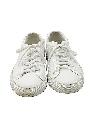 Common Projects Common Projects Achilles Lace-Up Sneakers in White Leather  (view 2)