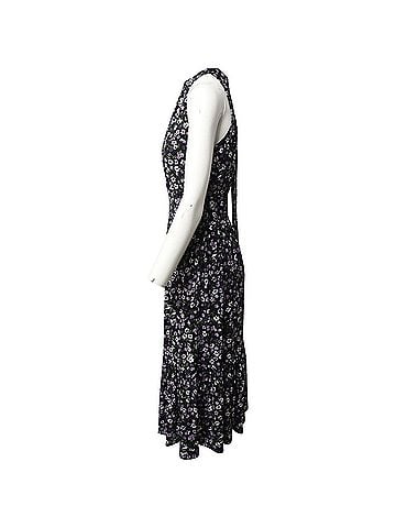 Michael Kors Michael Kors Floral Print Halter Midi-Dress in Multicolor Polyester (view 2)