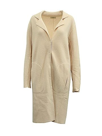 Nina Ricci Nina Ricci Coat in Beige Virgin Wool (view 1)