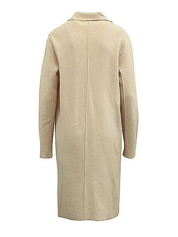 Nina Ricci Nina Ricci Coat in Beige Virgin Wool (view 2)