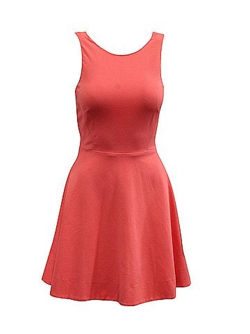 Kate Spade New York Kate Spade Ponte Bow Back Fit & Flare Dress in Pink Viscose (view 1)