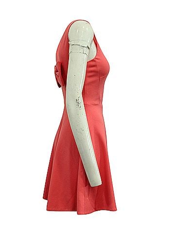 Kate Spade New York Kate Spade Ponte Bow Back Fit & Flare Dress in Pink Viscose (view 2)