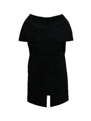 MARNI Marni Sleeveless Textured Coat in Navy Blue Wool (view 1)
