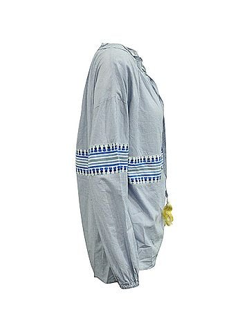 Lemlem LemLem Mwali Poet Top in Multicolor Cotton  (view 2)