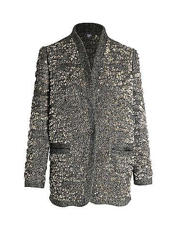 Isabel Marant Isabel Marant Sequined Jacket in Green Wool (view 1)