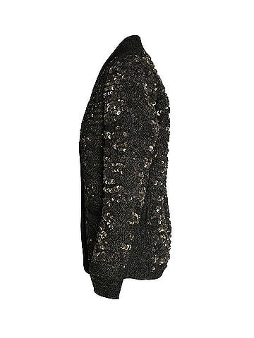 Isabel Marant Isabel Marant Sequined Jacket in Green Wool (view 2)