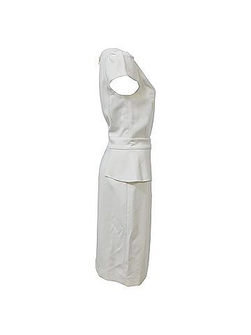 Emilio Pucci Emilio Pucci Peplum Mini Dress in White Cotton (view 2)