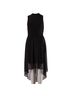 Alice + Olivia 100% Synthetic Black Alice & Olivia Asymmetric Hem Sleeveless Midi Dress in Black Polyester Size S - photo 1