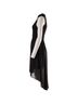 Alice + Olivia 100% Synthetic Black Alice & Olivia Asymmetric Hem Sleeveless Midi Dress in Black Polyester Size S - photo 2