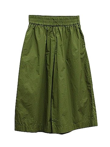 Baum Und Pferdgarten Baum Und Pferdgarten Neama Gathered Culottes in Green Organic Cotton  (view 1)