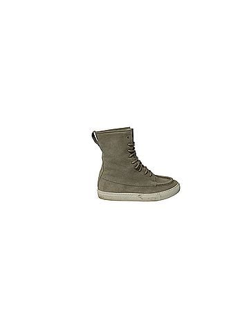 Common Projects Common Projects Tournament High Top Shearling Sneakers in Grey Suede (view 1)