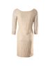 Diane von Furstenberg 100% Rayon Tan Diane Von Furstenberg Long Sleeve Zarita Lace Dress in Beige Rayon Size 10 - photo 1