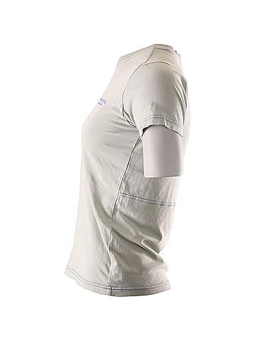 Acne Acne Studios Brand-embroidered T-shirt in Light Green Cotton (view 2)