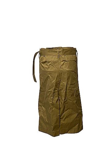 Vetements Vetements Belted Asymmetric Skirt in Brown Cotton (view 2)