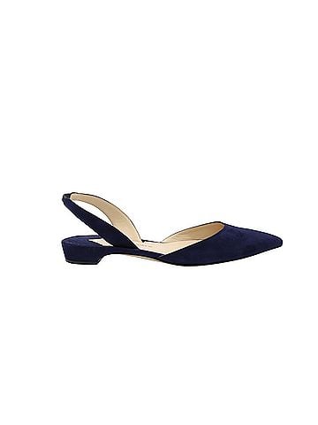 Paul Andrew Paul Andrew Rhea 15 Slingback Sandals in Navy Blue Suede (view 1)