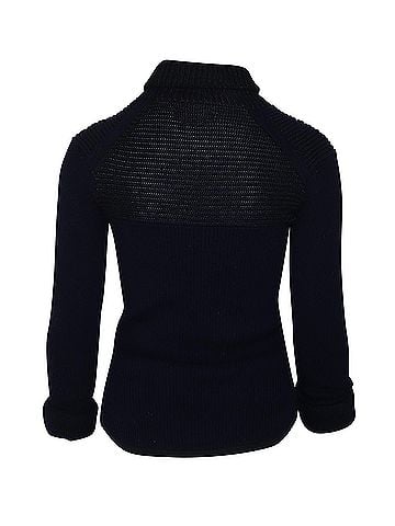 Isabel Marant Isabel Marant Stretch Sweater in Navy Blue Wool (view 1)