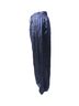 Monse 100% Satin Blue Monse Snap-Embellished Pinstriped Wide-Leg Pants in Navy Blue Satin Size XL - photo 2