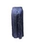 Monse 100% Satin Blue Monse Snap-Embellished Pinstriped Wide-Leg Pants in Navy Blue Satin Size XL - photo 3