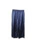 Monse 100% Satin Blue Monse Snap-Embellished Pinstriped Wide-Leg Pants in Navy Blue Satin Size XL - photo 5