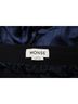 Monse 100% Satin Blue Monse Snap-Embellished Pinstriped Wide-Leg Pants in Navy Blue Satin Size XL - photo 7