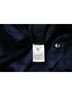 Monse 100% Satin Blue Monse Snap-Embellished Pinstriped Wide-Leg Pants in Navy Blue Satin Size XL - photo 6