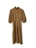 Ganni 100% Cotton Brown Ganni Broderie Anglaise Dress in Brown Cotton Size XS - photo 4