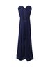 RM by Roland Mouret 100% Acrylic Blue Roland Mouret Sleeveless V-Neck Long Dress in Navy Blue Polyester Size 12 - photo 3