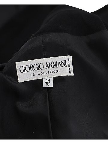 Giorgio Armani Giorgio Armani Single Breasted Jacket in Black Wool (view 2)
