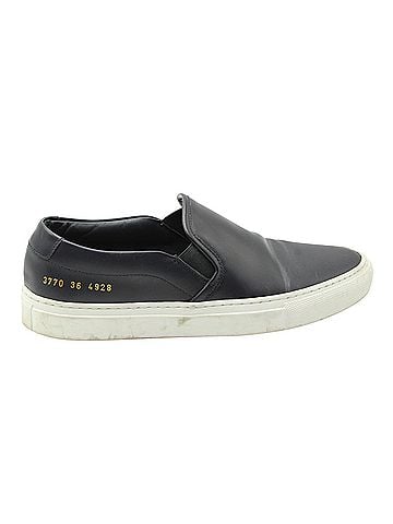 Common Projects Common Projects Slip On Sneakers in Black Leather  (view 1)