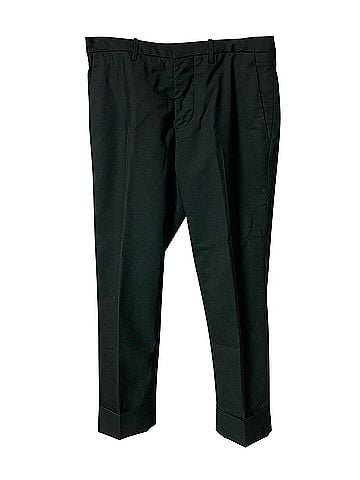 MARNI Marni Slim Fit Trousers in Green Wool (view 1)
