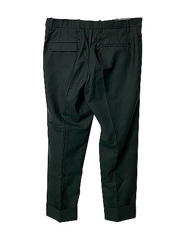 MARNI Marni Slim Fit Trousers in Green Wool (view 2)