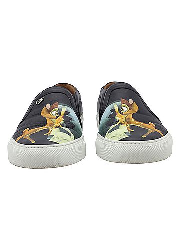 Givenchy Givenchy Bambi Skate Sneakers in Black Leather  (view 2)